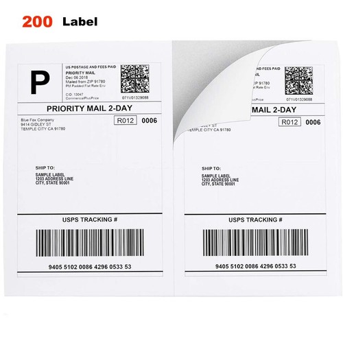 200 shipping labels - shipping, 8.5x5.5